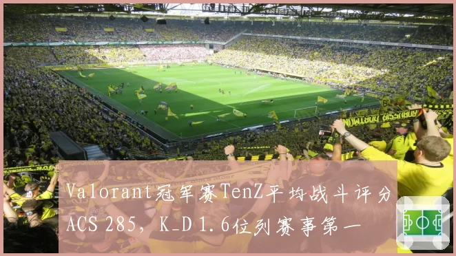 Valorant冠军赛TenZ平均战斗评分ACS 285,K_D 1.6位列赛事第一